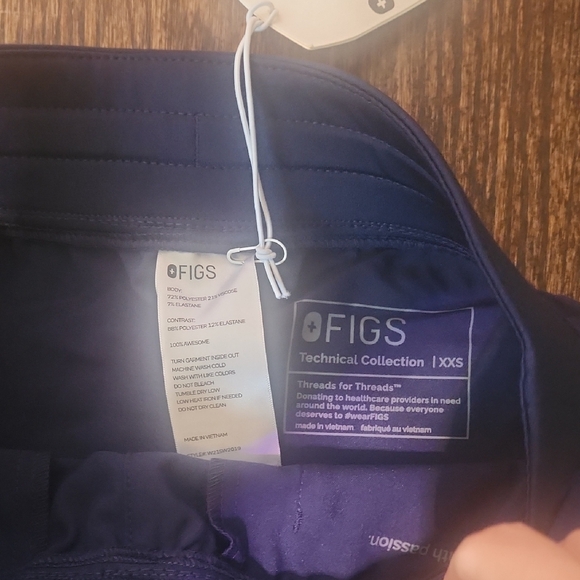 Figs High Waisted Yolo Scrub NWT XXS - Picture 5 of 7